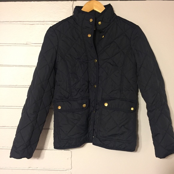 *J. CREW Factory* Quilted Navy Jacket - Picture 5 of 6